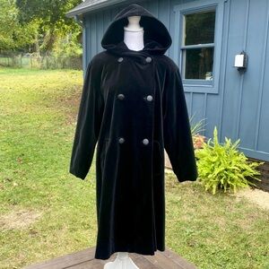 SOLD Vintage velvet swing coat